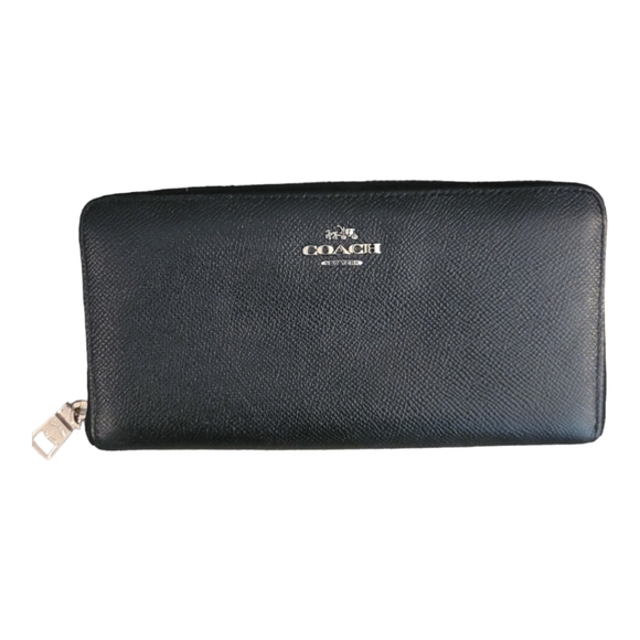 Coach Bags Coach Long Zip Around Wallet Black Euc Poshmark